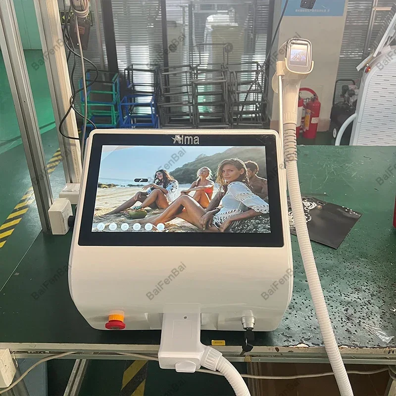 

ВЫСОКОЙ МОЩНОСТИ, 3500 Вт, бесболезненное устройство из ледяного титана 808 755 1064, диодная эпиляция