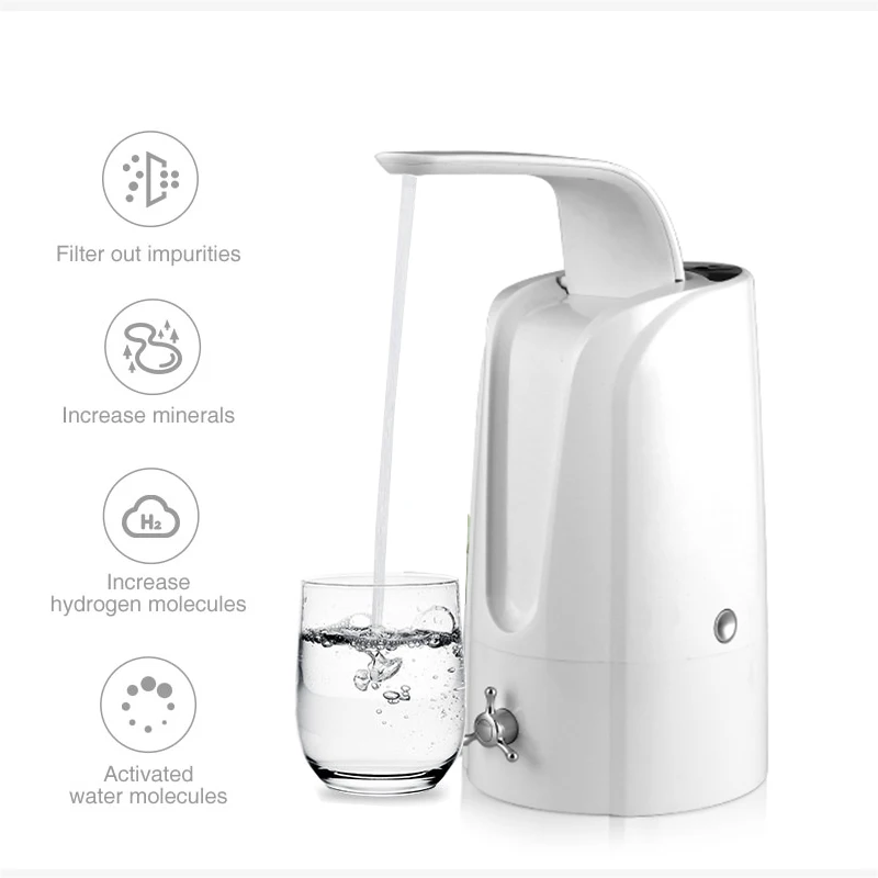 Home Appliance Countertop Alkaline Water Filters Purifier UF Filtration System Faucet-Mounted Mineral Water Ionizer Dispenser