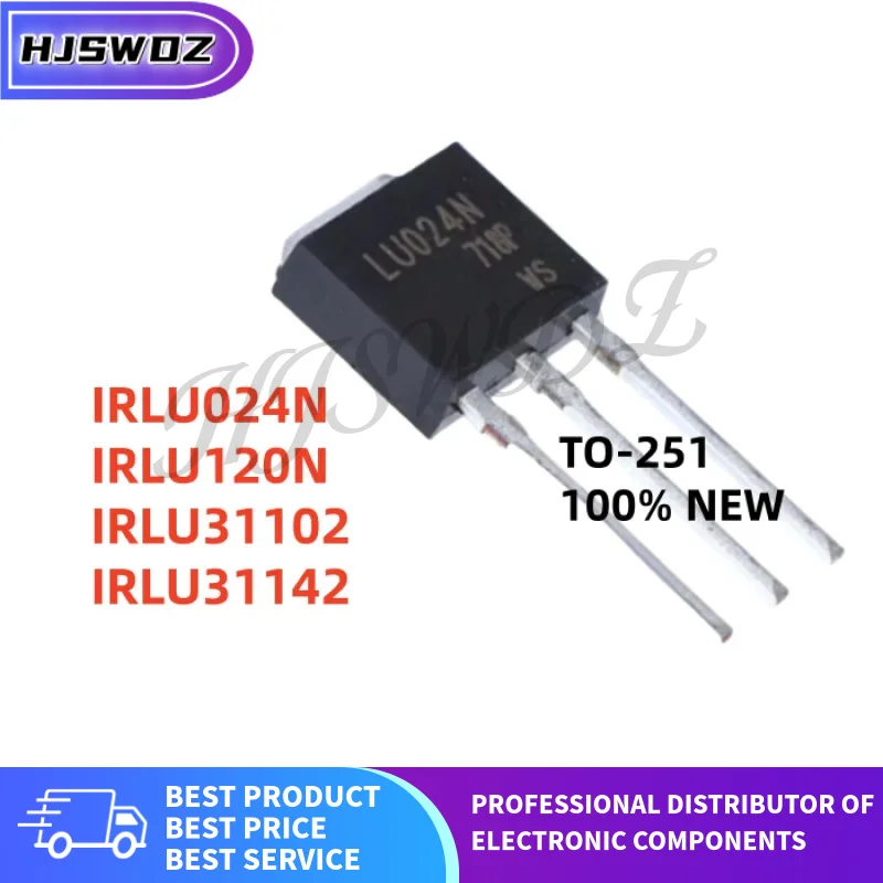10Pcs/lot New IRLU024N IRLU120N IRLU3110Z IRLU3114Z LU024N LU120N LU3110Z LU3114Z TO-251 MOS Tube In Stock