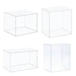 41size Acrylic Display Case for Collectibles Assemble Clear Protection Showcase Cube Storage Box Dustproof Display Organize Toys