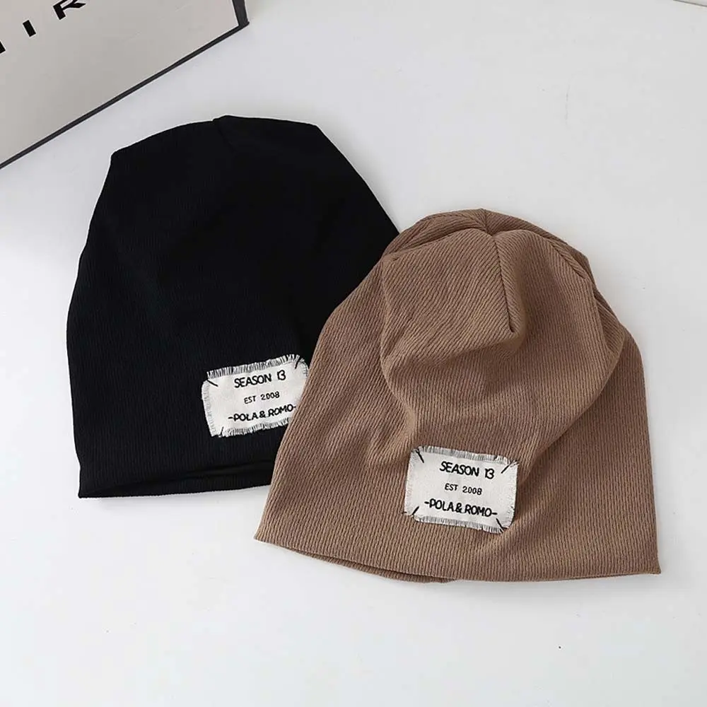 الهيب هوب أزياء كل مباراة الكورية نمط بلون الرجال قبعة الجمجمة التراص بونيه المرأة قبعة محبوك قبعة #3