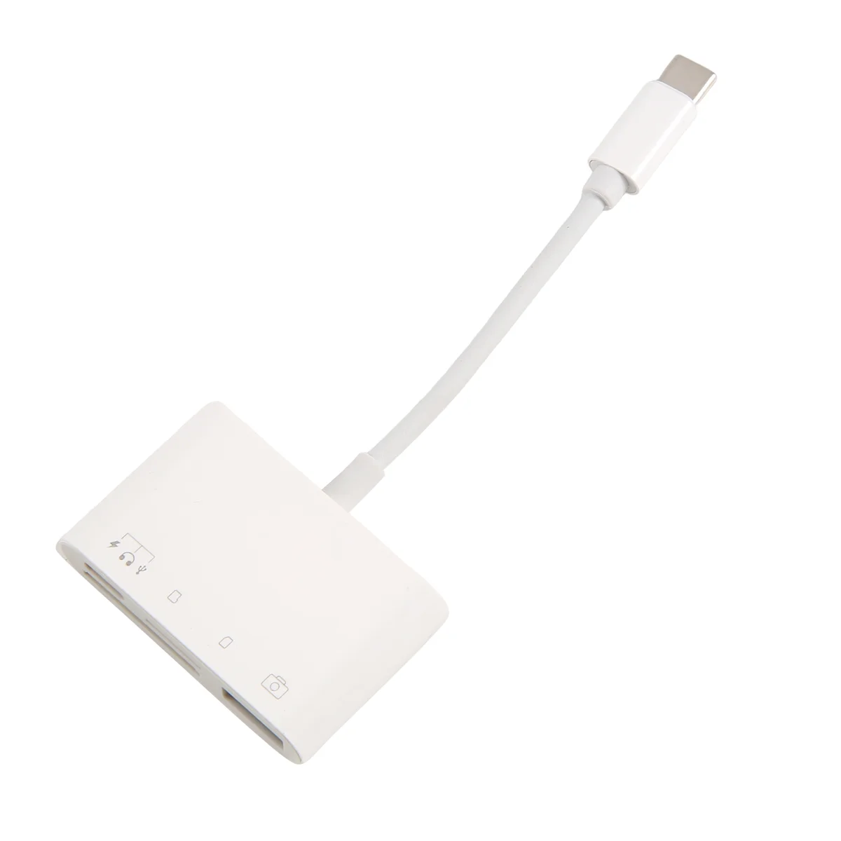 Upgraded Type-C Interface Card Reader 4-In-1 4-Port Universal Card Reader