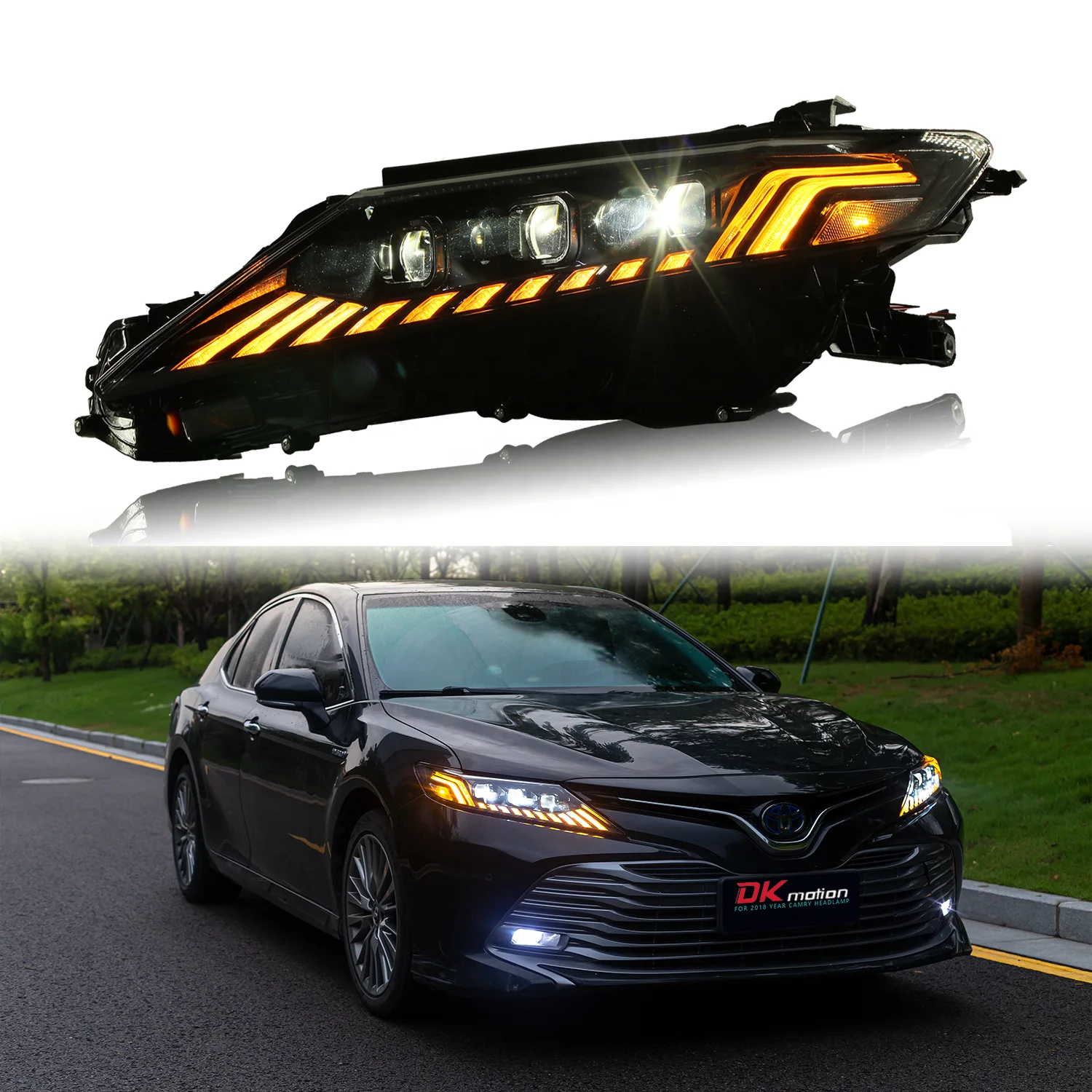 

HRS High Quality LED Headlights Front Light Head Lamp Assembly For TOYOTA 2018-2022 CAMRY