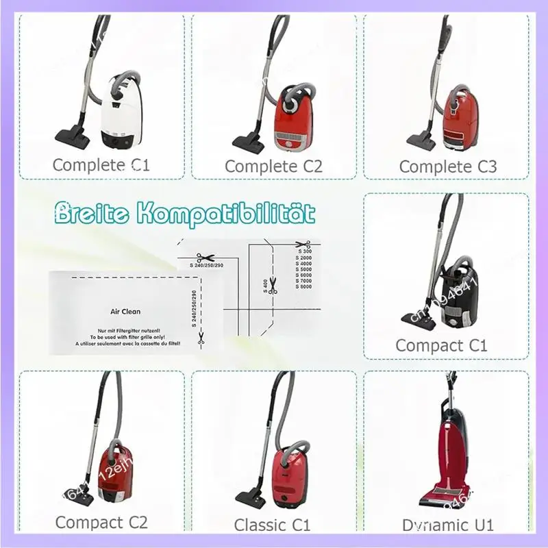 N83R Filtri di protezione del motore Set di filtri per aspirapolvere per parti complete di accessori C1/2/3