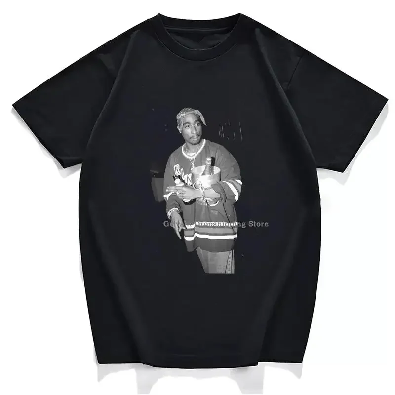 Hip Hop Tupac PAC Print T Shirt Fashion Casual Rapper Short Sleeve Crew Neck Plus Size T Shirt Women Japanese Anime Spy X Family