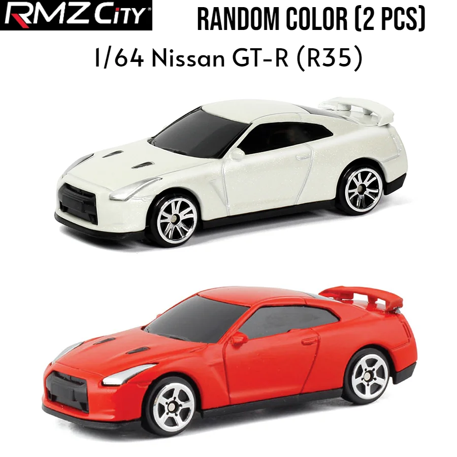 Modern City ダイキャストメタルカーとビルダーセット RMZ-子供向けのおもちゃの車モデル,ダイキャストメタル,ミニチュア