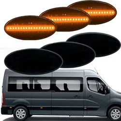 Lámpara LED de posición lateral, accesorio con lente negra para Renault Master MK3, Vauxhall Movano, Nissan NV400, Van X62, X62B, 2010, 2011, 2012-2020, 261B00001R