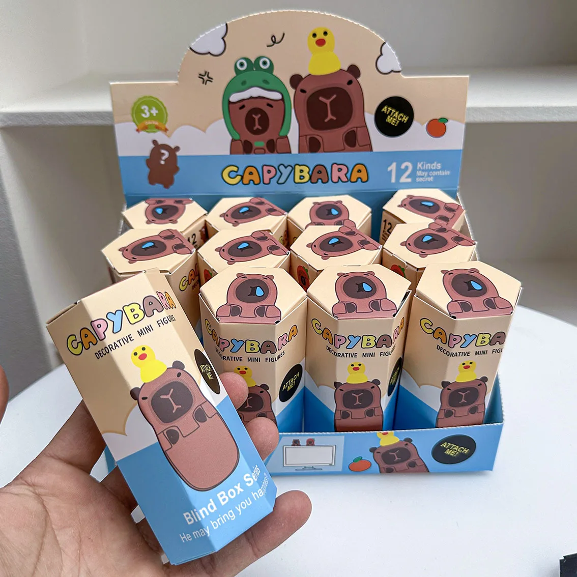 Capibara Hippers Harvest Series Anime Capybara Action Figures Car Model Doll Computer Ornament Home Decor Kids Classic Toys Gift