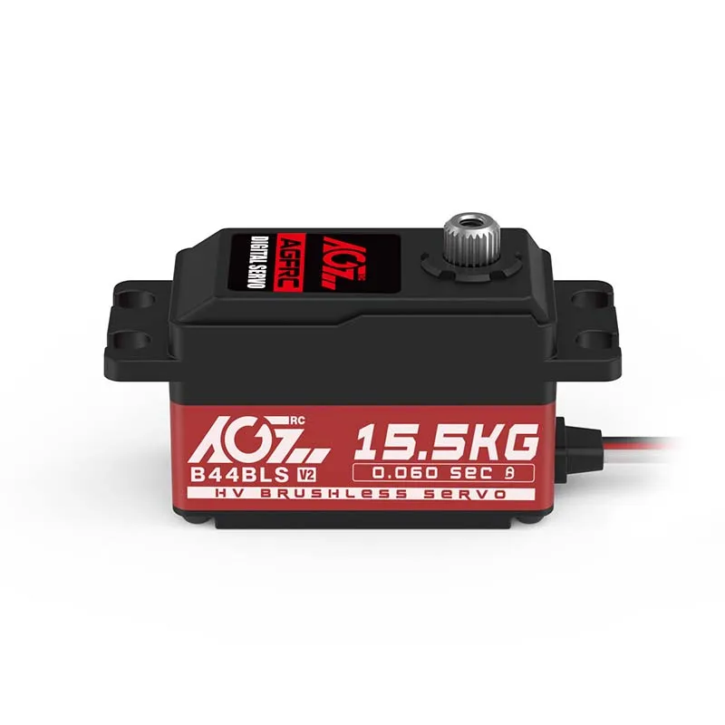 AGF B44BLS V2 Titanium-Tooth 15.5 kg High-Torque Dual-Bearing Brushless Digital Low-Profile Servo for Cars