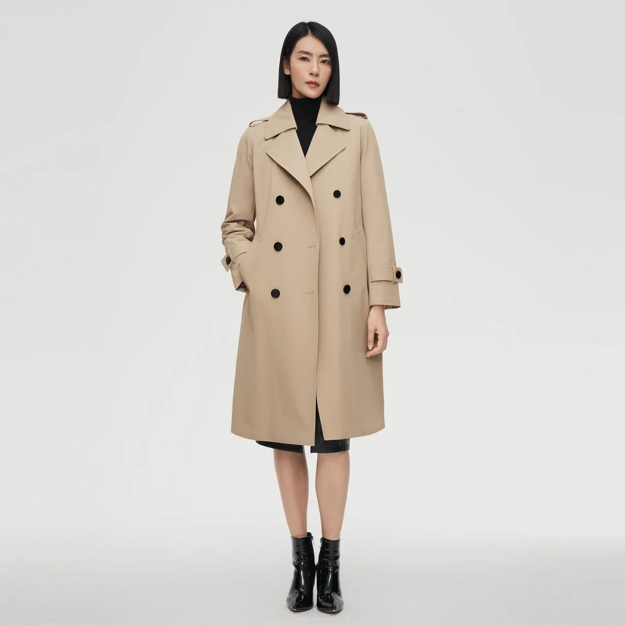 

BOSIDENG зимний плащ 90% куртка на гусином пуху длинное теплое пальто