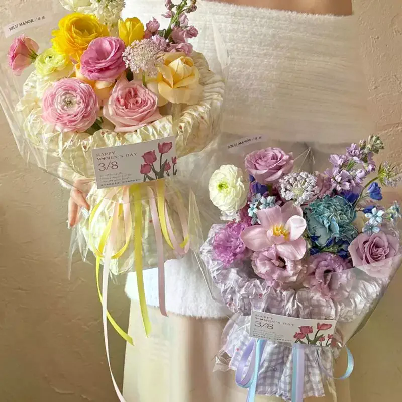 1cm (25 Yards/roll) Satin Flat Ribbon Roll Gift Flower Bouquet Packaging Wedding Birthday Ribbon Making DIY