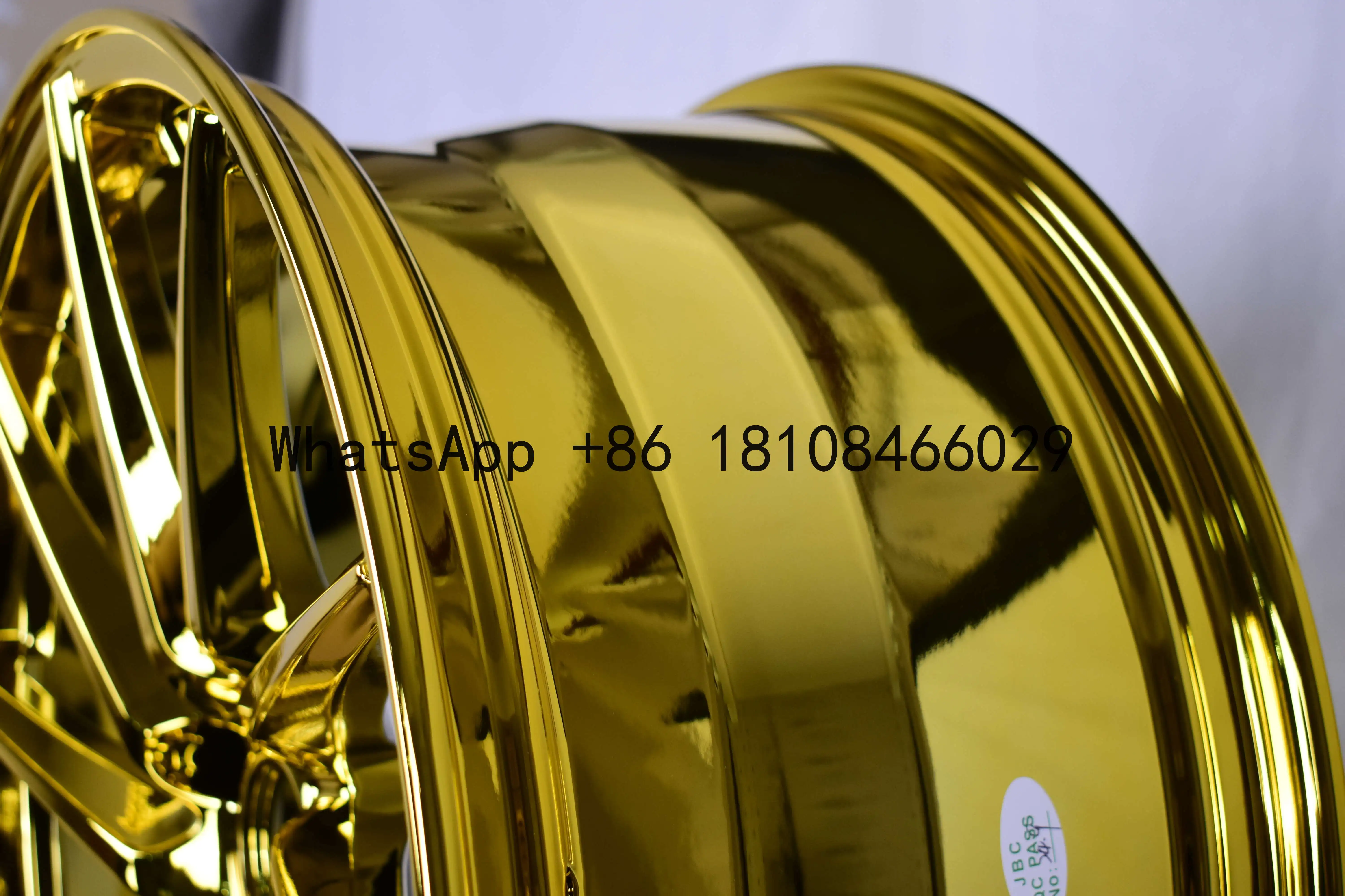 Pengzhen Hot Sale One Piece Alloy 16 17 18 Inch 7J 8J PCD 5x114.3  Full Chrome Multi Spoke Gold Wheel Rims  for Honda Civi