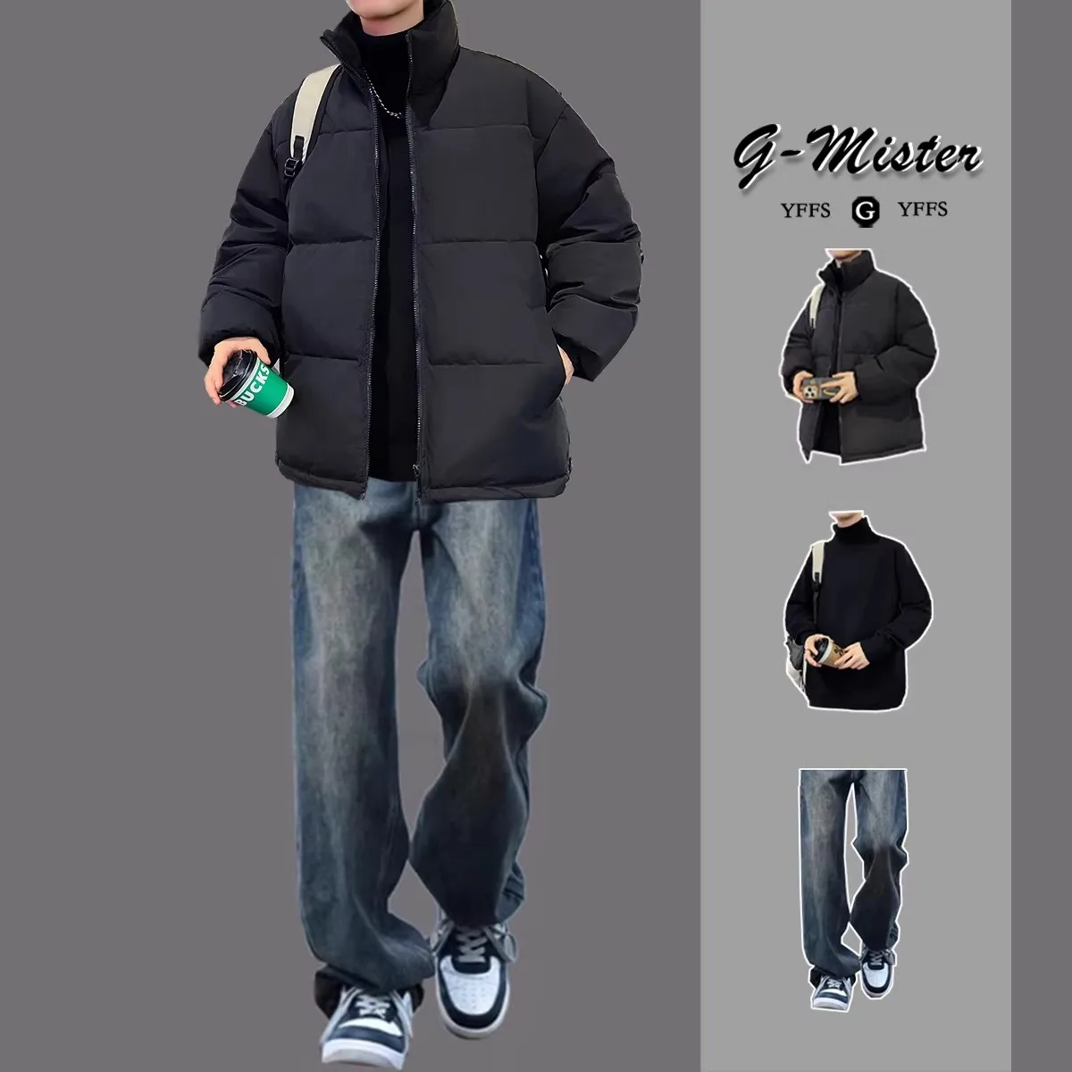 

Зимний повседневный мужской хлопковый комплект из тюта и брюк на подкладке Thiened Fce, теплый костюм-футболка для мальчиков-подростков