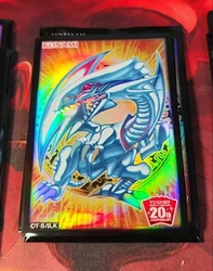 10 pz Yugioh KONAMI Duel Monsters 20th ANNIVERSARY Blue-Eyes White Dragon collezione ufficiale Duelist Card Protector Sleeves