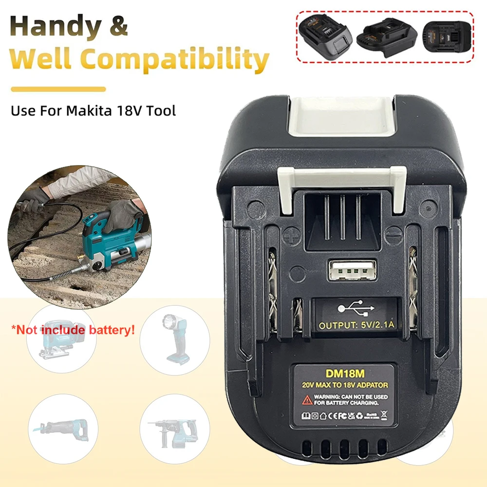 

Electric Power Tool Adapter Converter Battery Adapter 18V To 20V for Dewalt DCB200 DCB205 20V Lithium to for Makita BL1830