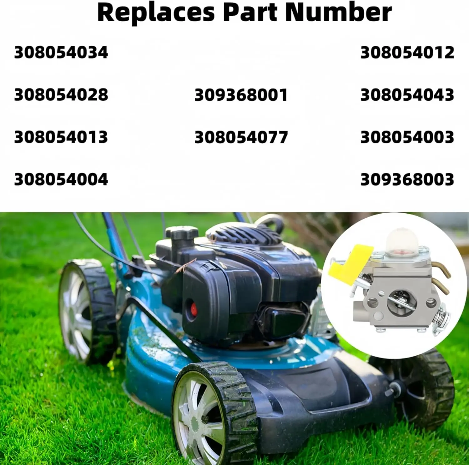CS26 Carburetor Tune Up Kit Fits for Ryobi Homelite CS30 SS26 25CC 26CC 30CC String Trimmer Weed Eater Blower Brushcutter Replac