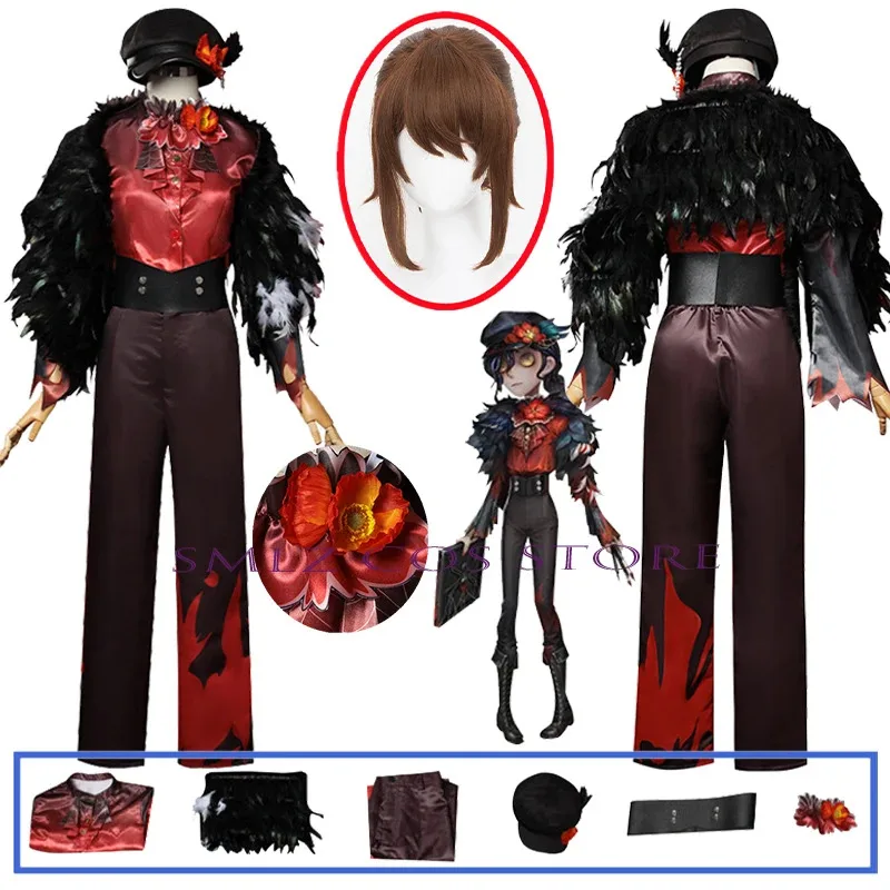 

Edgar Valden Cosplay Anime Identity V Cosplay Costumes Painter Fashion Survival Game Suit Uniform Wig Halloween Outfit for Man