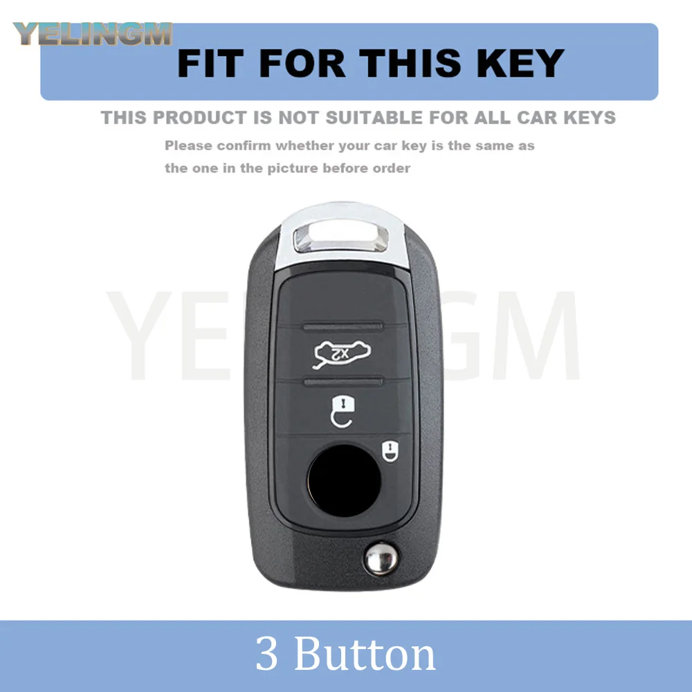 For FIAT Tipo Toro Nuovo Freedom 500X Doblo Argo Grazie Fashion TPU Flip Key Case Cover Shell Protector Keyless Fob Accessories