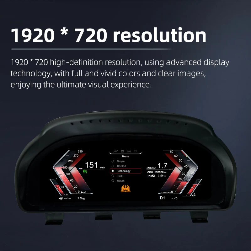أداة رقمية للسيارة الذكية LCD عداد السرعة للوحة القيادة لسيارات BMW F10 F11 F18 F07 E60 E61 2003-2017 نظام LINUX العنقودية الرقمية
