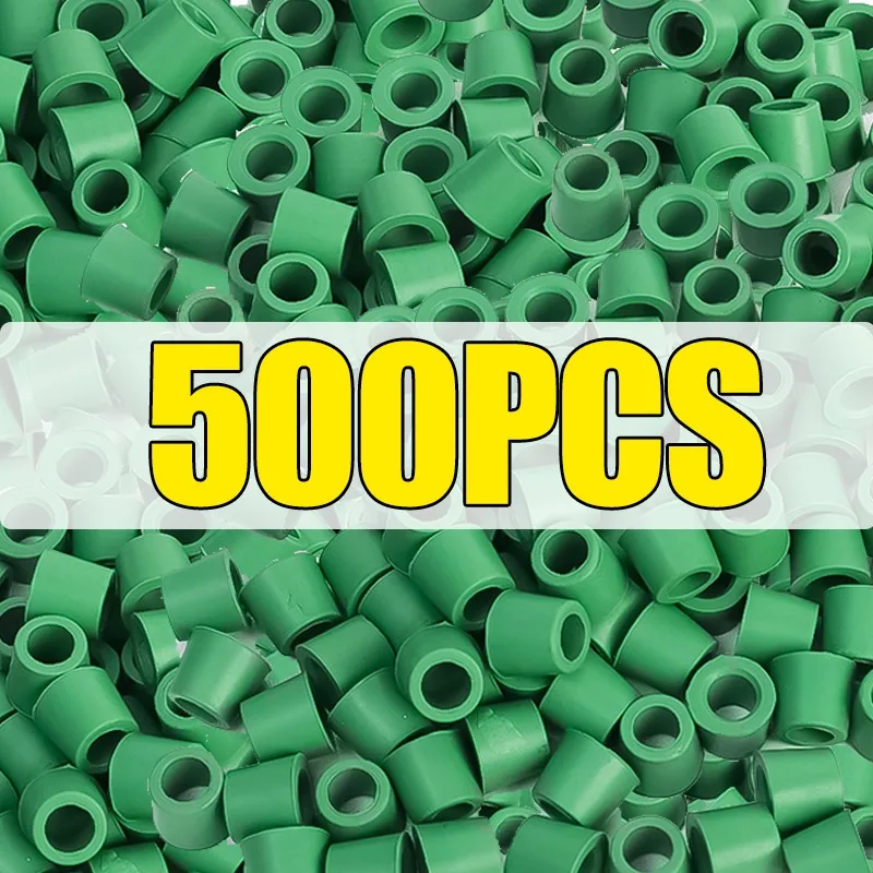 500/50pcs New Green Air Conditioning 1/4'' Charging Hose 1/4'' Valve Gasket Manifold Repair Seal Kit Replacement Car Accessories