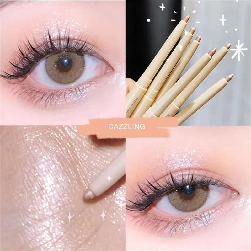 Eyeshadow Pen Brighten Sparkling Eyes Highlighter Stick 5 Colors Cosmetics Lying Silkworm Pen Eyes Contour Pencil Eyes Makeup