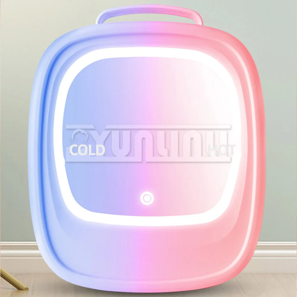 Household Mini Refrigerator Car Refrigerator Cosmetic With Lights Makeup Mirrors Multifunctional Insulation Boxes Frigoriferi