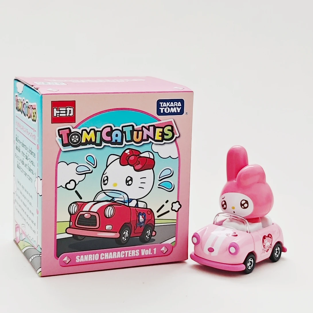 トミー合金ダイキャストカーモデル子猫猫クルミーメロディーグミベアパチャット犬 3 つのバニーウサギのおもちゃの車のギフト