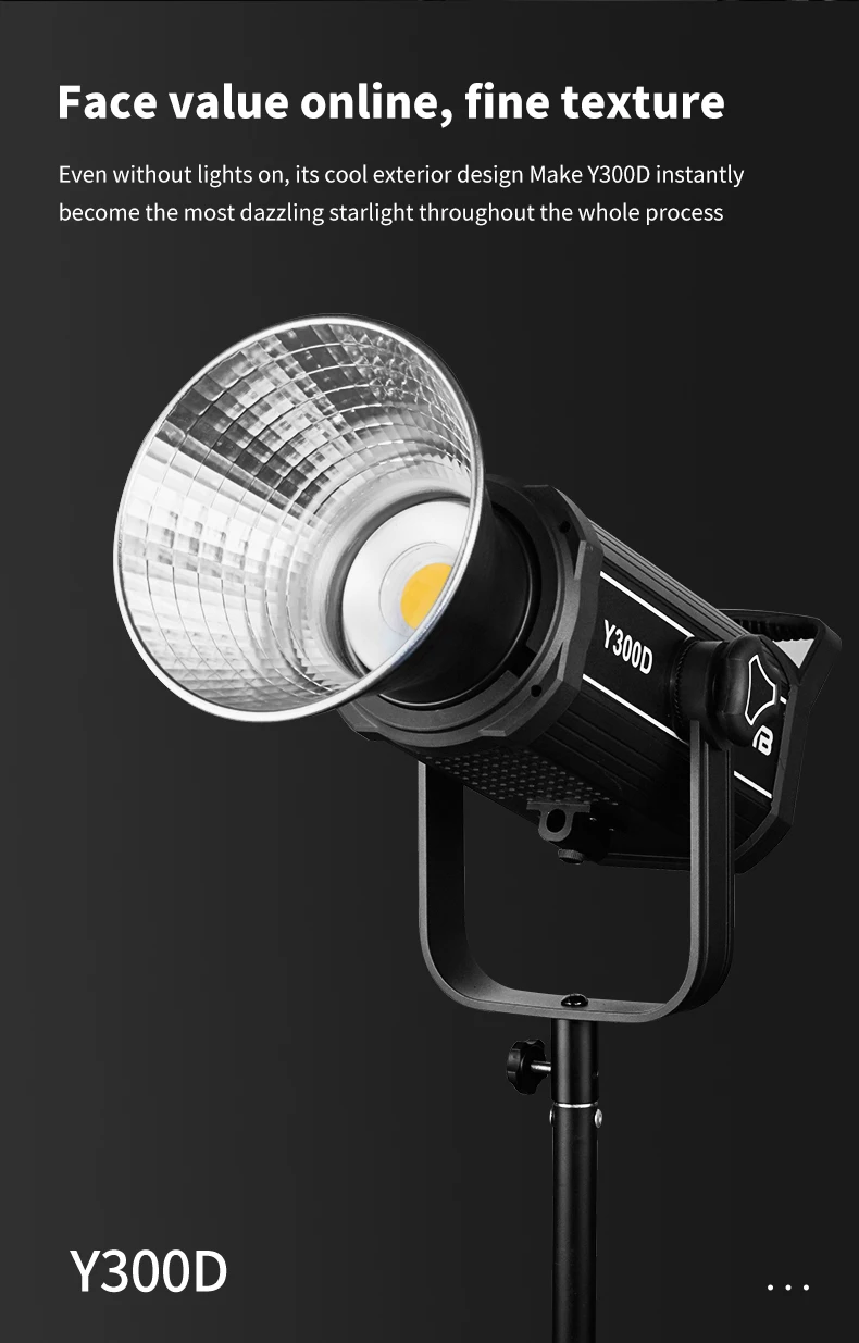 ZSYB Photography Light  300W LED5600K Professional Photo Studio Spotlight Photography Lighting for Camera Video Photo