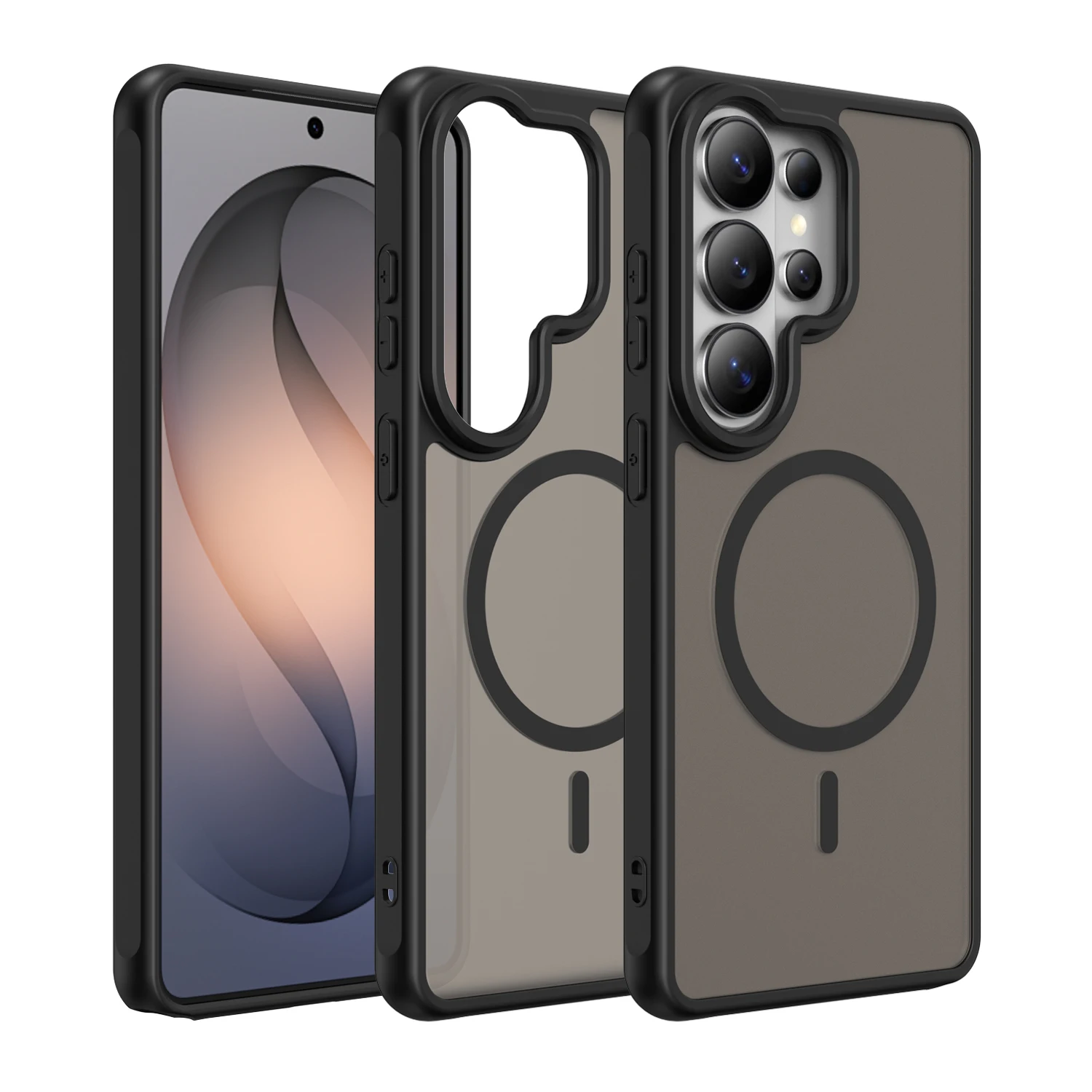 Magnetische Hülle für Samsung Galaxy S26 Plus Ultra, Silikon-Hartschalenhülle für Galaxy S26 Edge