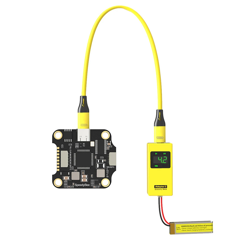 Adaptador Speedybee, adaptador comprobador de 3 voltios, adaptador inalámbrico WIIFI, analizador de caja negra inalámbrico, Control por aplicación, cargador LiPo 1-6S de 30W