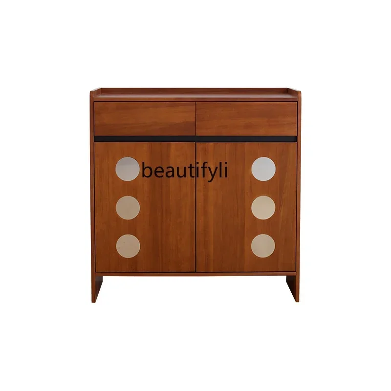 

ss 8617 Ретро шкаф для обуви из цельного дерева, бытовой шкафчик, перегородка для хранения на крыльце, большой вместительный шкаф для хранения