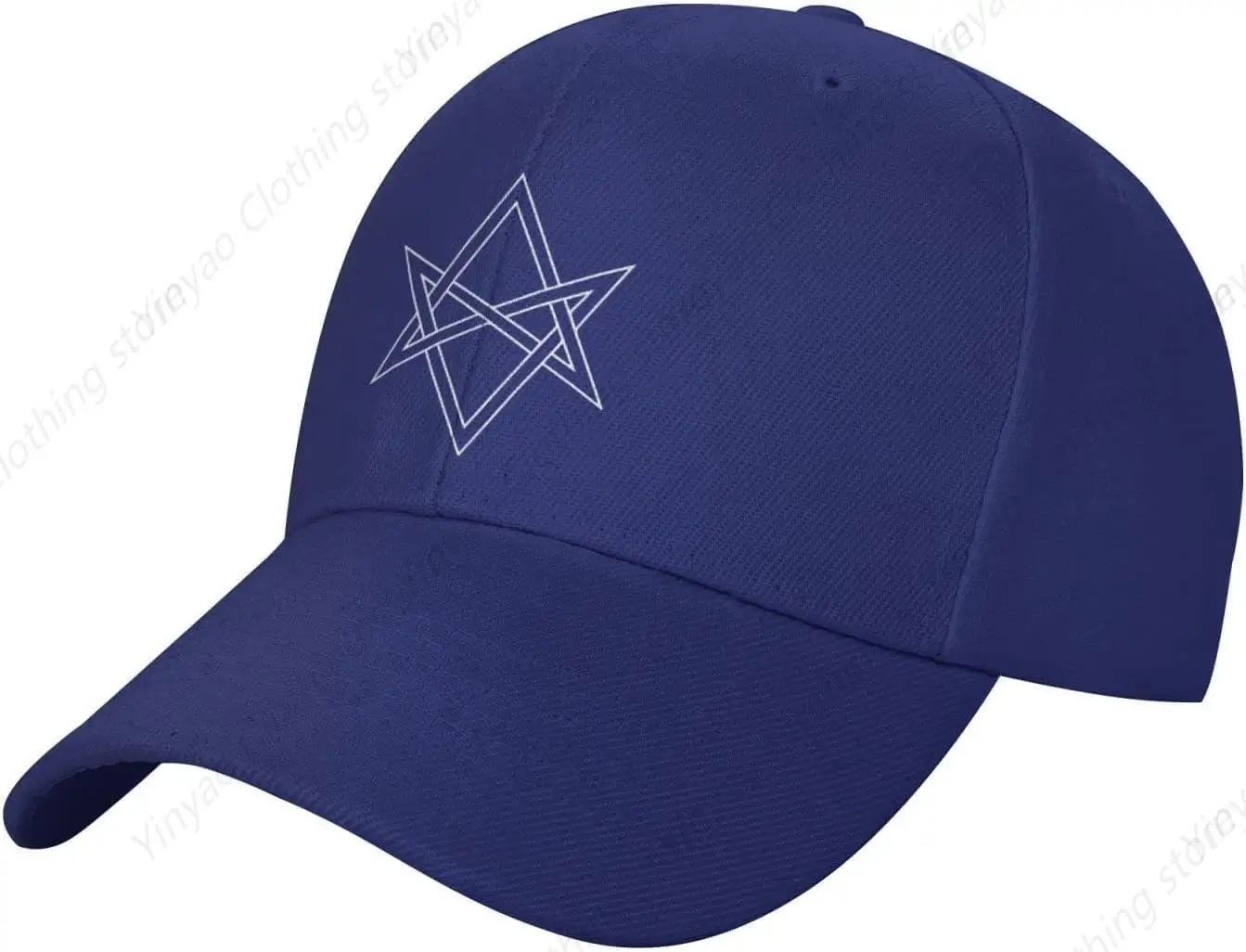 

Unicursal Hexagram Baseball Hat Men's Retro Classic Dad Hat Outdoor Adjustable Truck Hat Black