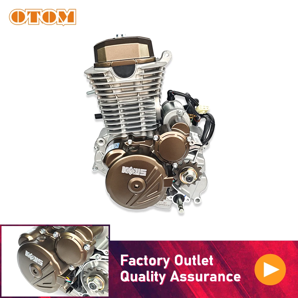 OTOM Motocross Accessories For KEWS Off-road Motorcycle Engine Assembly Loncin YB300H 176FMN 4 Stroke Air-cooling Engines