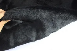 Quality black faux fur fabric,2cm pile felt cloth,fur textile,fabric for patchwork ,