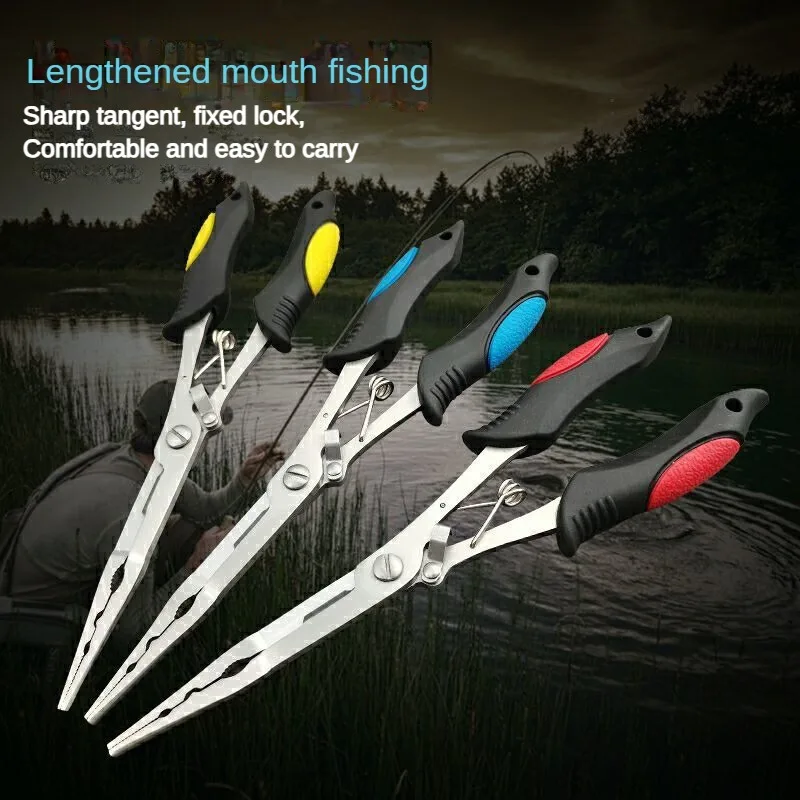 Fishing Pliers Comfortable Grip Ergonomics Lure Pliers Anti-slip Fishing Line Fishing Tied Hooks Pliers Angling Equipment