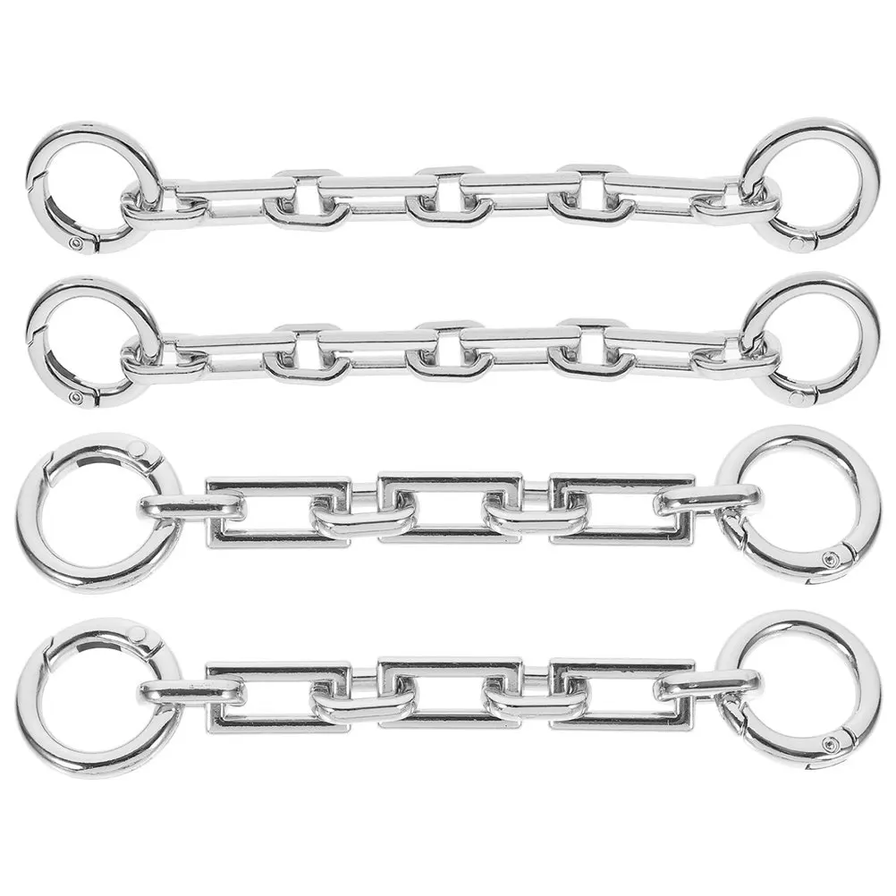 4Pcs Purse Chain Extender for Handbags Crossbody Bags Shoulder Straps Bag Strap Lengthener Decorative Bag Extension Chain Easy