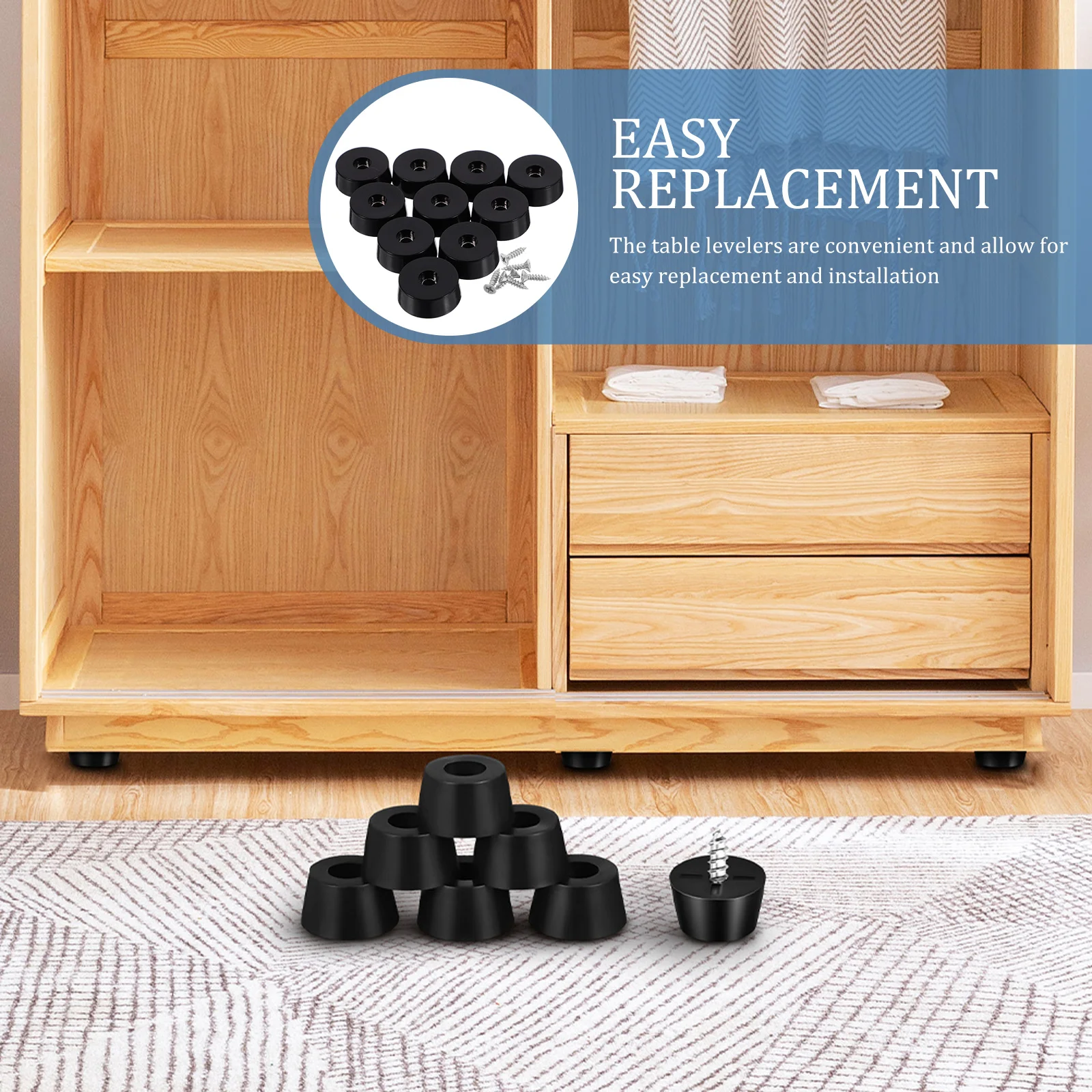 

100 Pcs Feet niture Shock Absorbing Protectors Mini Non-s Rubber Bumpers