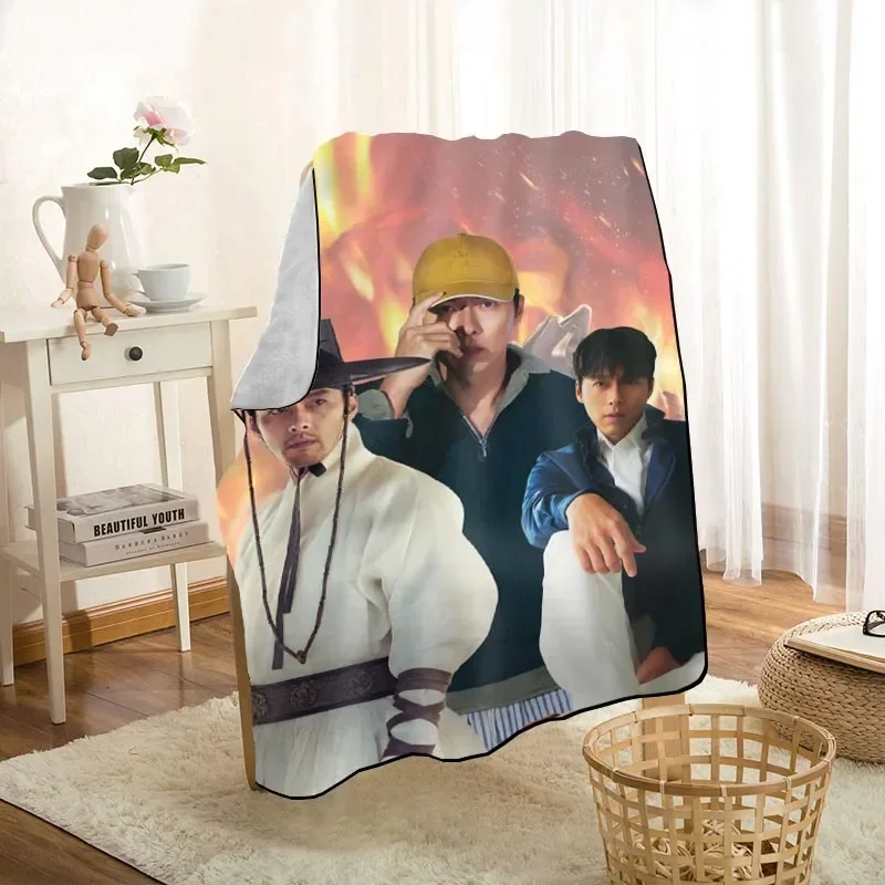 Funny Hyun Bin Blankets-manta suave con estampado para el hogar, sofá, ropa de cama, funda portátil de viaje para adultos, 10,14