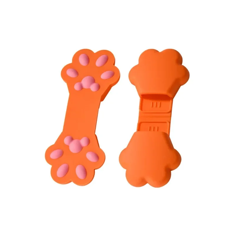 Cute Silicone Cat Claw Food Clips Creative Cute Food Tongs Snack Clips Anti-scald Gloves Finger Cots Kitchen Supplies Cuisine