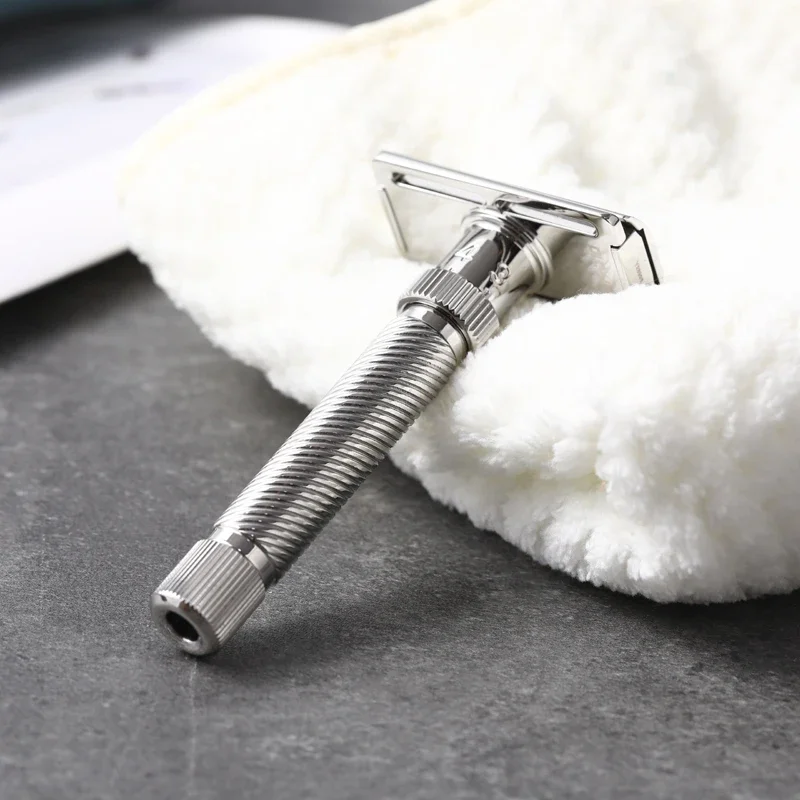 Yaqi Ultima Slope Stainless Steel Adjustable Slant Head Mens High Quality Safety Razor With 77mm Handle Length And 12mm Diameter