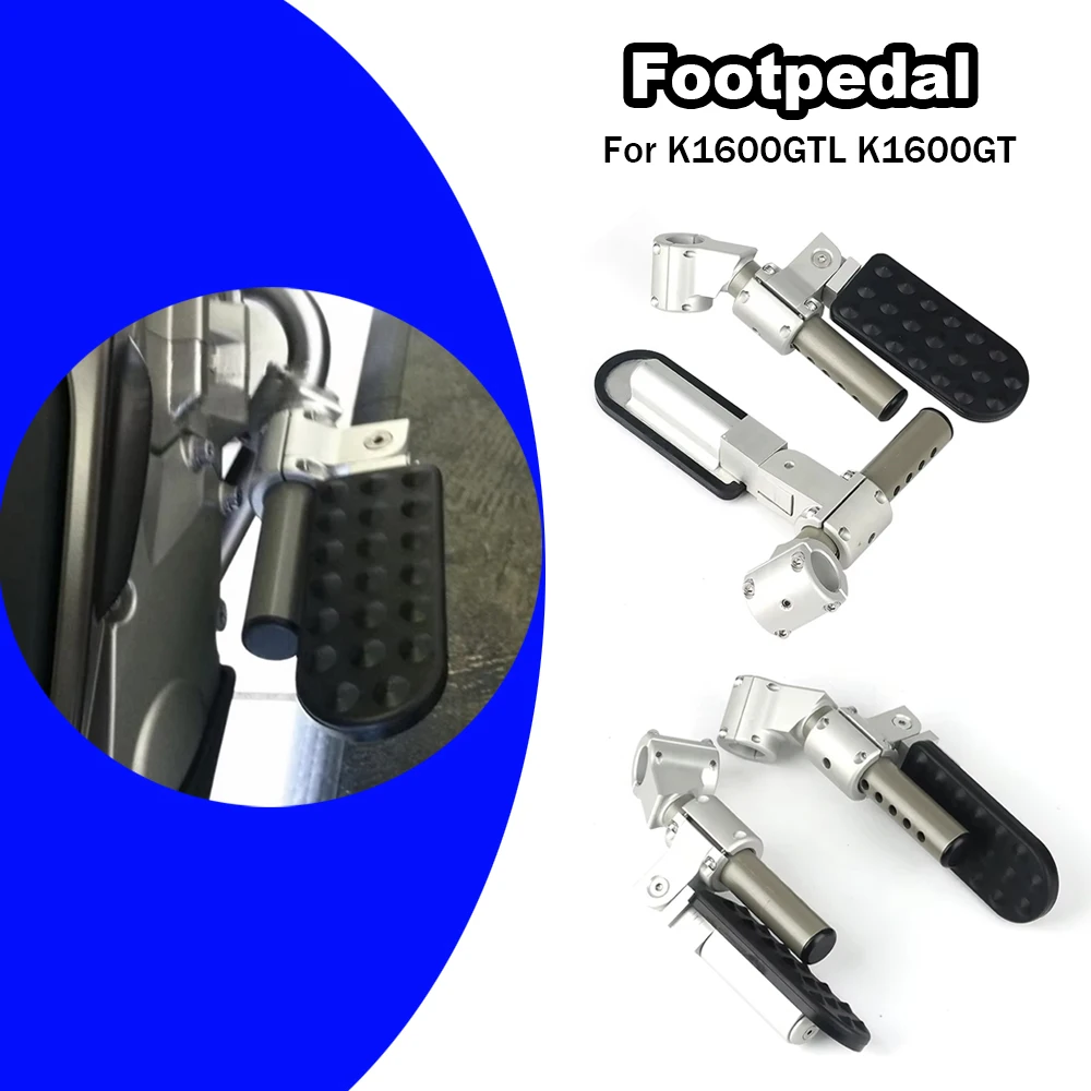 New Motorcycle Adjustable Footpedal Passenger Rest Foot Pedal Kit Accessories For BMW K1600GTL K1600GT K 1600 GT GTL 2010-2016