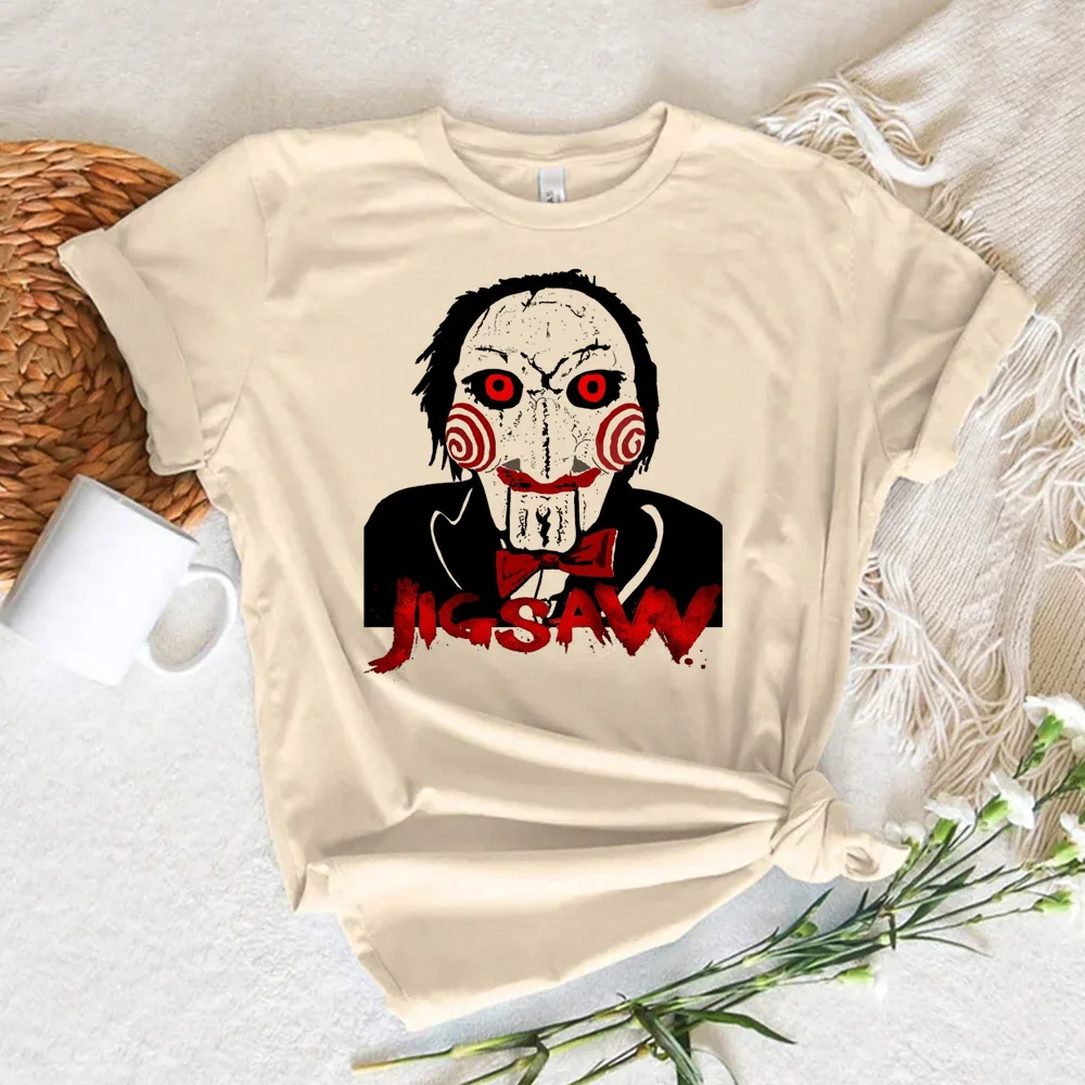 

Movie Saw Horror Head Torture Tee women funny top girl streetwear funny manga clothes