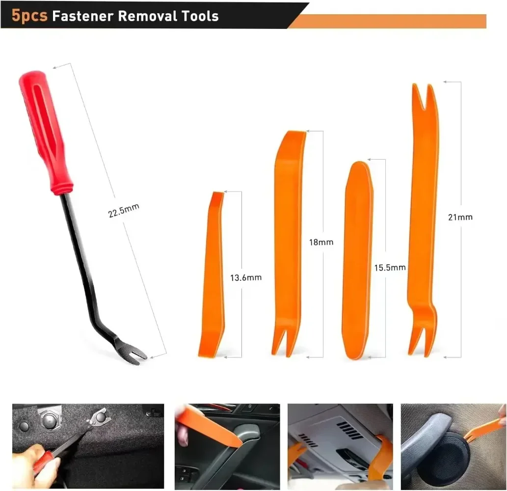 800pcs-100Pcs Car Fastener Clip Kit Fender Rivet Plastic Clips Auto Body Push Retainer Pin Rivet Bumper Door Trim Panel Repair image 4