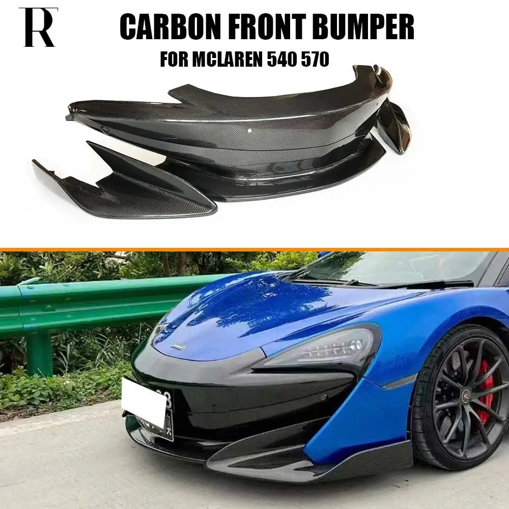 Real Carbon Fiber Front Bumper Body Kit for Mclaren 540 570 Upgrade 600 Look Bodykits