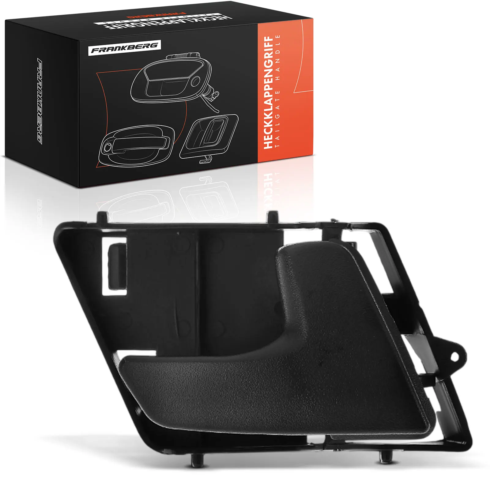 Poignée de porte intérieure avant droite Frankenberg 1x pour VW Polo Classic, Caddy II MPV, Van/MPV, Pick-up ; Seat Inca 1995–2004 6K0837221CB41