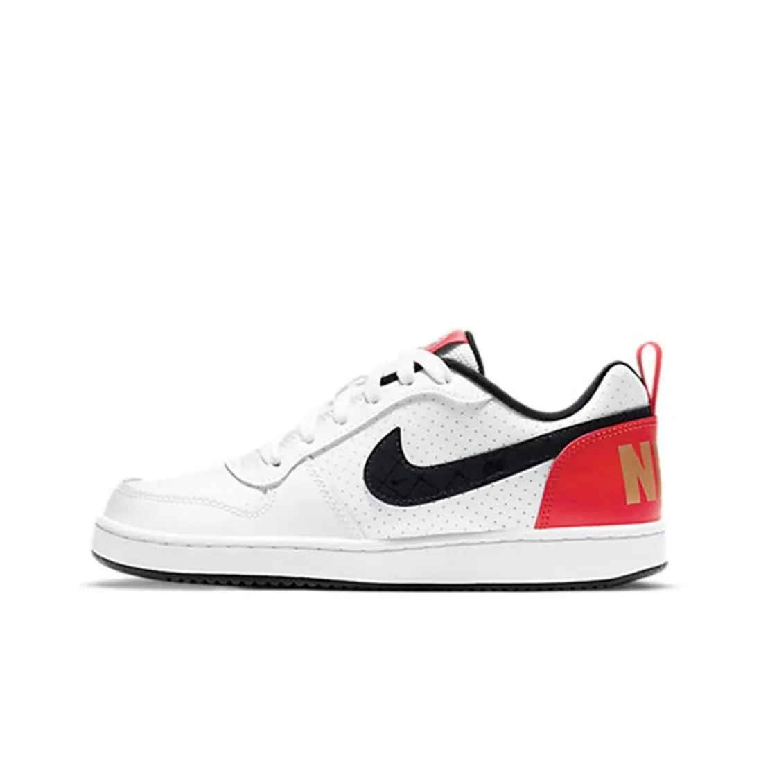 Nike Court Vision 1 Anti slip and Wear resistant Board Shoes Leather Children Nike Shoes Low cut Fashion Versatile Women Shoes