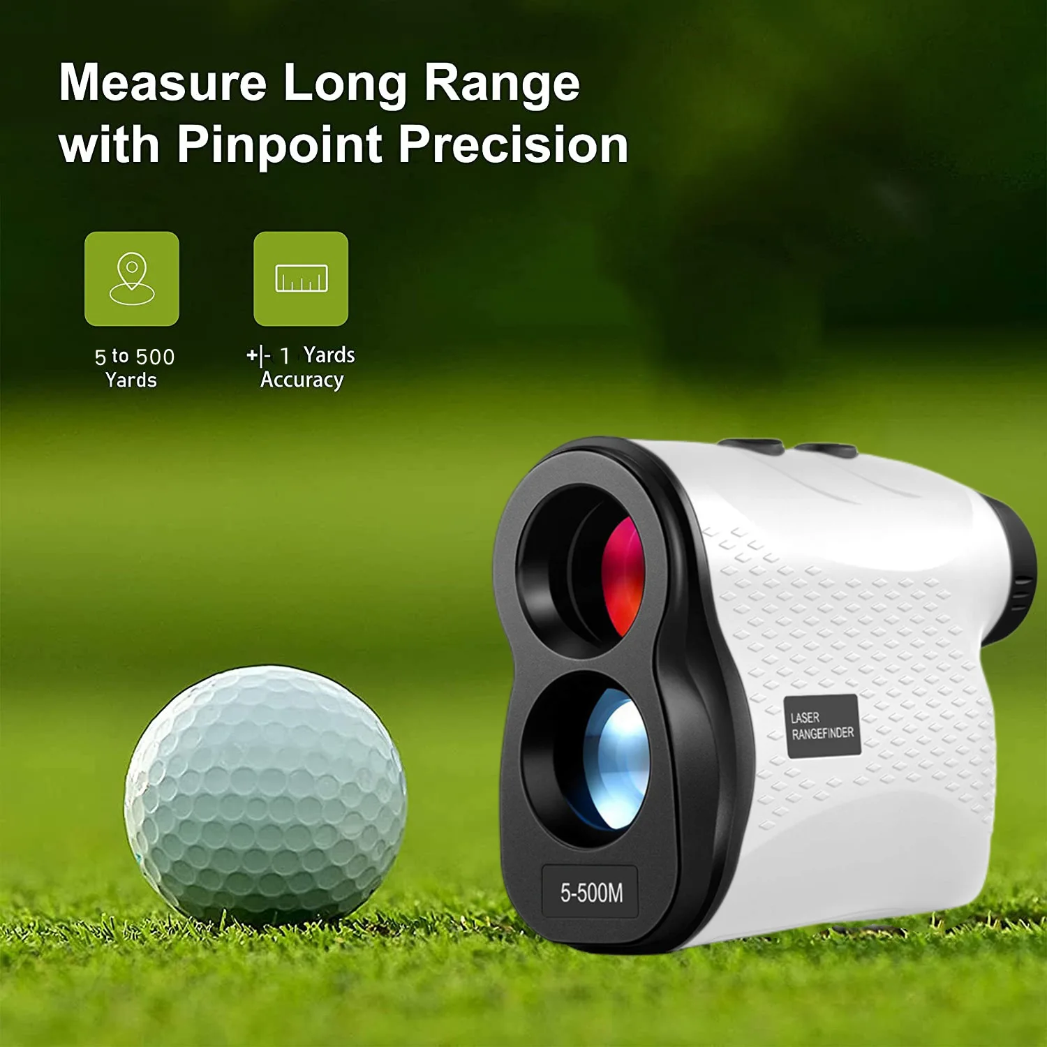 

Golf Rangefinder Handheld Portable Golf Rangefinder Hunting Rangefinder、Compensation6x Optical Zoom
