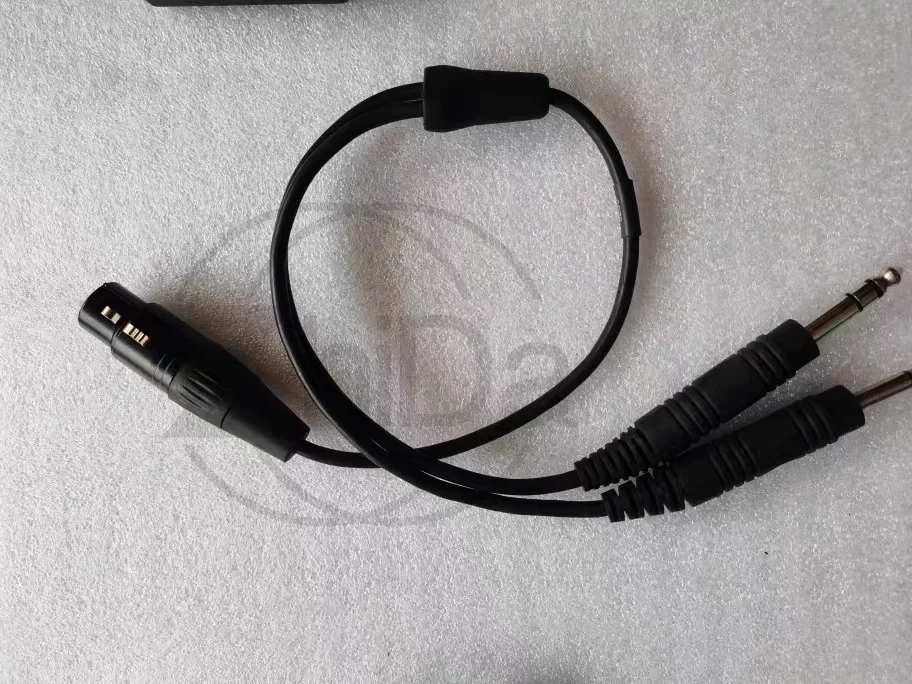 Aviation Headset Adapter Cable Fixed Wing Dual Plug To Helicopter Connector 0.3m Customizable