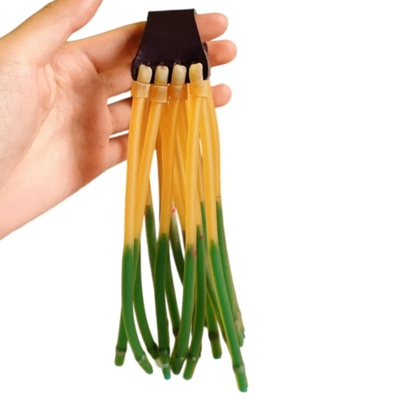 16-Strand Slingshot Latex Bands High Stretch Wear Resistant Tubular Elastic Kit Outdoor Shooting Training Spare Accessories