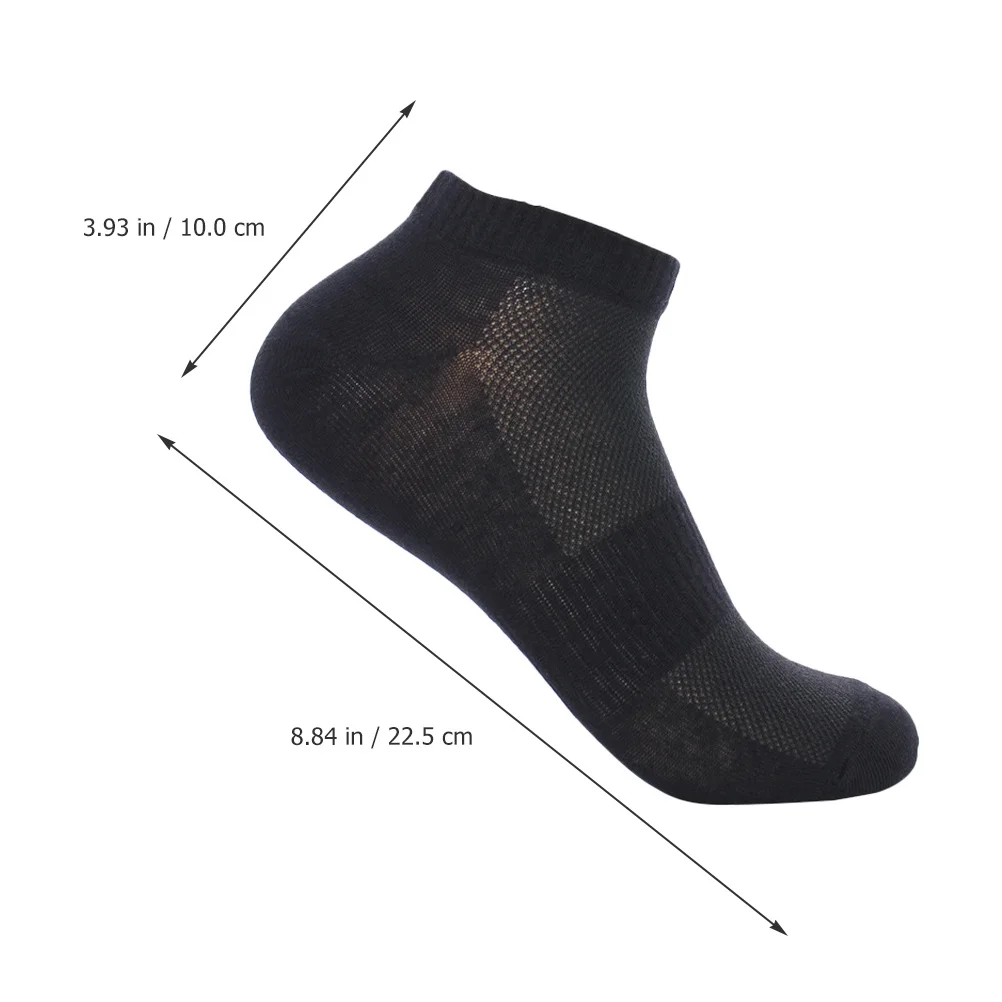 

5Pairs Ankle Socks for Men Soft Cotton Blend Short Socks with Ventilation Mesh Ideal for Running Camping Cycling Daily Use